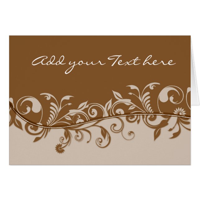 Any Occasion Card Thank you, birthday, invitation (Front Horizontal)