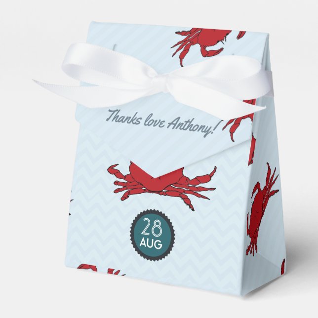 Any occasion Crab Fest thank you guest Favour Box (Front Side)