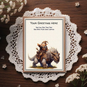 Any Occasion Female Troll Warrior Storybook Postcard