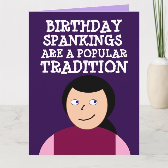 ANY OCCASION FLIRTY (SPANK ME) CARDS HUSBAND HIM (Front)