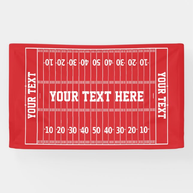 Any Occasion Football Hero Your Colour Gridiron  B Banner (Horizontal)