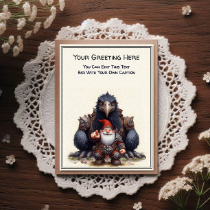Any Occasion Gnome and Elven Warrior Storybook Postcard