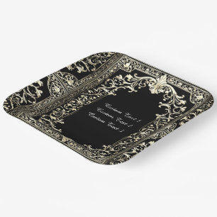 Any Occasion Gold Frame Paper Plate