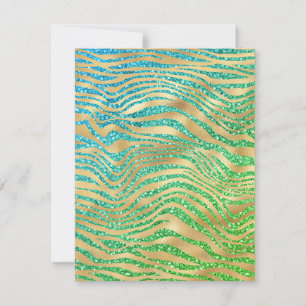 Any Occasion Gold Zebra and Glitter Card