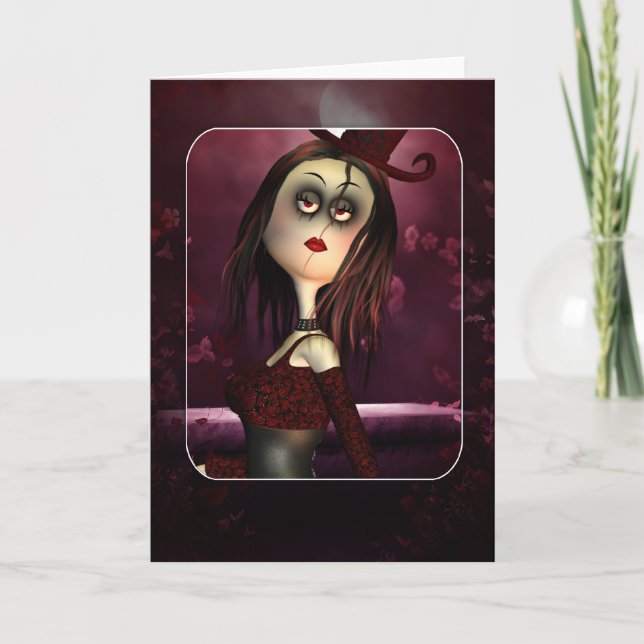 Any Occasion Gothic Greeting Card - Moonies Rag Do (Front)
