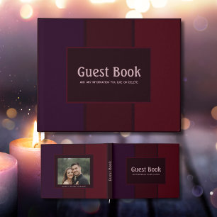Any Occasion Guest Book Gothic Plum Dark Wine Goth