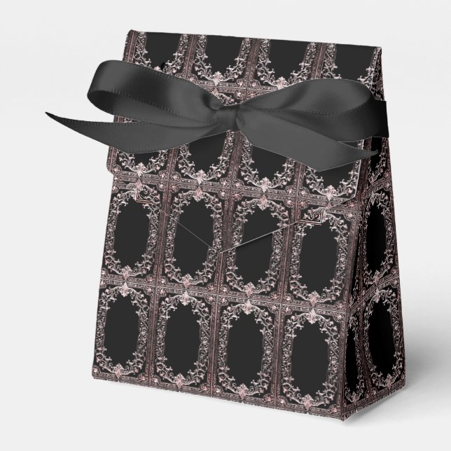 Any Occasion Rose Gold Frame Tent Favour Box (Front Side)