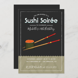 Any occasion Sushi Dinner/Party custom Invitation