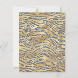 Any Occasion Zebra Glitter Blank Card