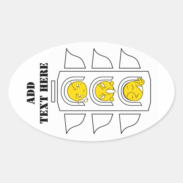 Any Occasions_ Oval Sticker (Front)