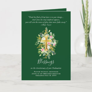 ANY ORDINATION ANNIVERSARY Priest Pastor Minister  Card