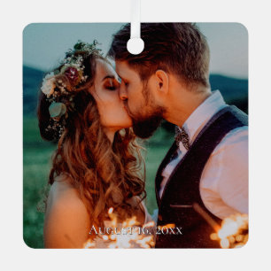 Any Personalized Dated Photo  Metal Tree Decoration