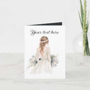 Any purpose add message Wedding Card