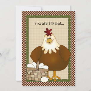 Any Purpose Country Chicken Invitation