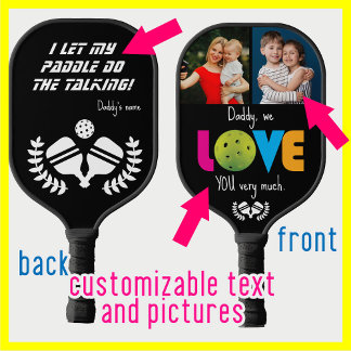 😍Any relation, 2-sided Custom text and photo Pickleball Paddle