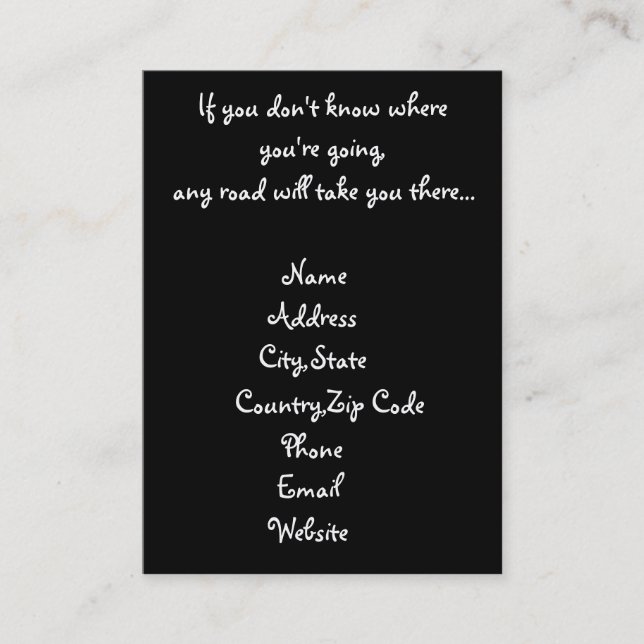 Any Road-business cards (Front)