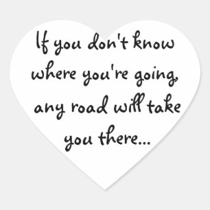 Any Road Heart Sticker