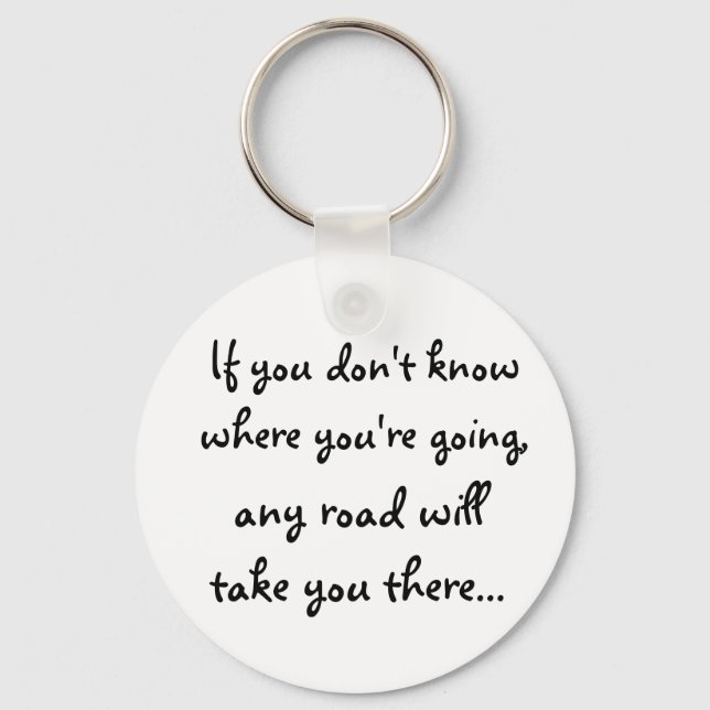 Any Road-keychain Key Ring (Front)