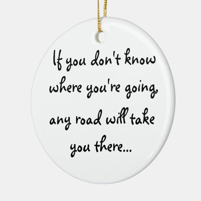 Any Road-ornament Ceramic Tree Decoration (Left)