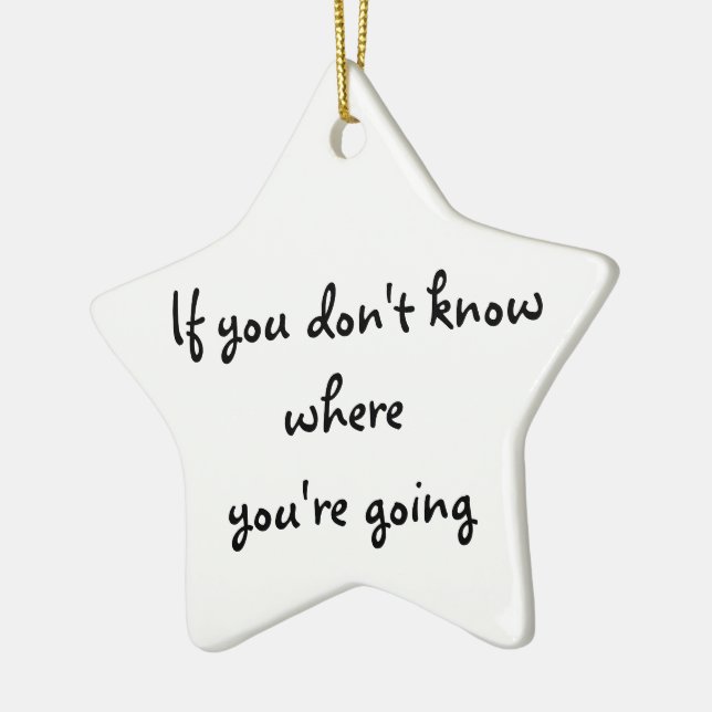 Any Road-ornament Ceramic Tree Decoration (Left)