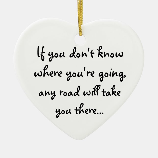 Any Road-ornament Ceramic Tree Decoration (Front)