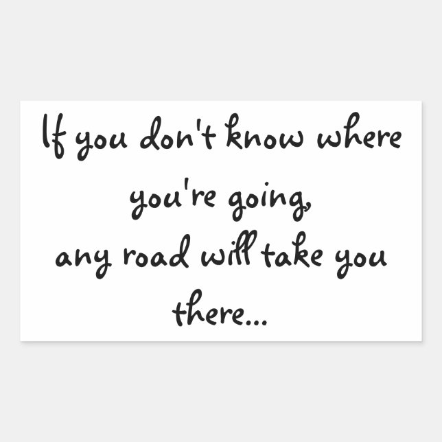 Any Road Rectangular Sticker (Front)