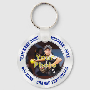 ANY SPORT and COLORS Cheap Personalised Team Gifts Key Ring