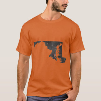 Any State or Country Maryland Wall Art Prints T-Shirt