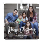 Any Text 2 Photo Modern Brushed White Script