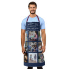 Any Text Photo Collage Best Mum Navy Blue & White