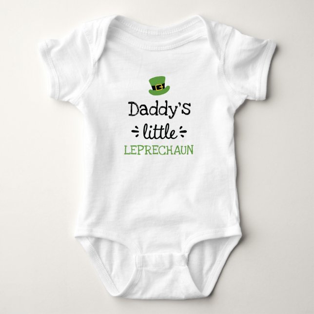 [Any Text's] Little Leprechaun Baby Bodysuit (Front)