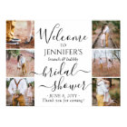 Any Theme Bridal Shower Welcome 6 Photo Collage