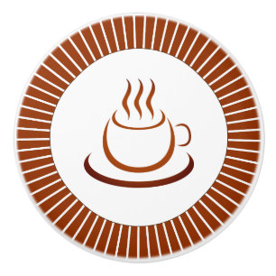 Any Time Is Coffee Time Ceramic Knob