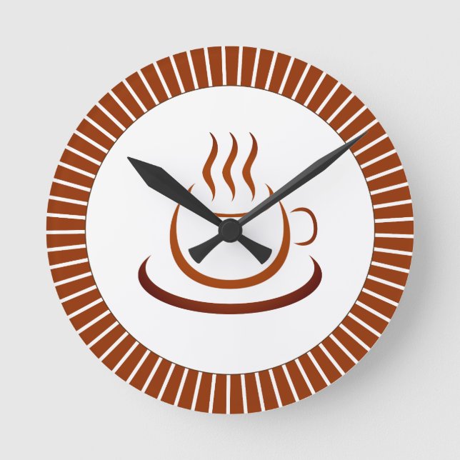 Any Time Is Coffee Time Round Clock (Front)