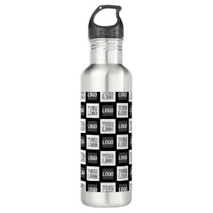 Any Two Logos or Images Repeating Pattern 710 Ml Water Bottle