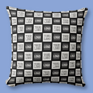 Any Two Logos or Images Repeating Pattern Cushion