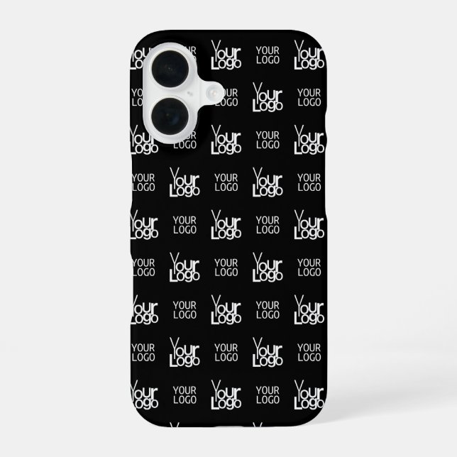 Any Two Logos or Images Repeating Pattern iPhone 16 Case (Back)
