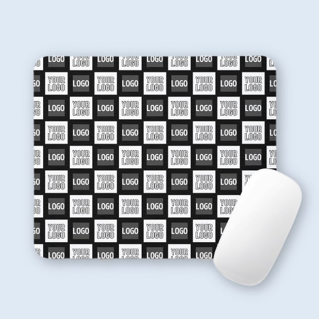 Any Two Logos or Images Repeating Pattern Mouse Mat (Creator Uploaded)