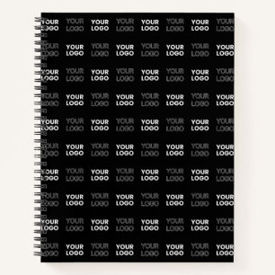 Any Two Logos or Images Repeating Pattern Notebook