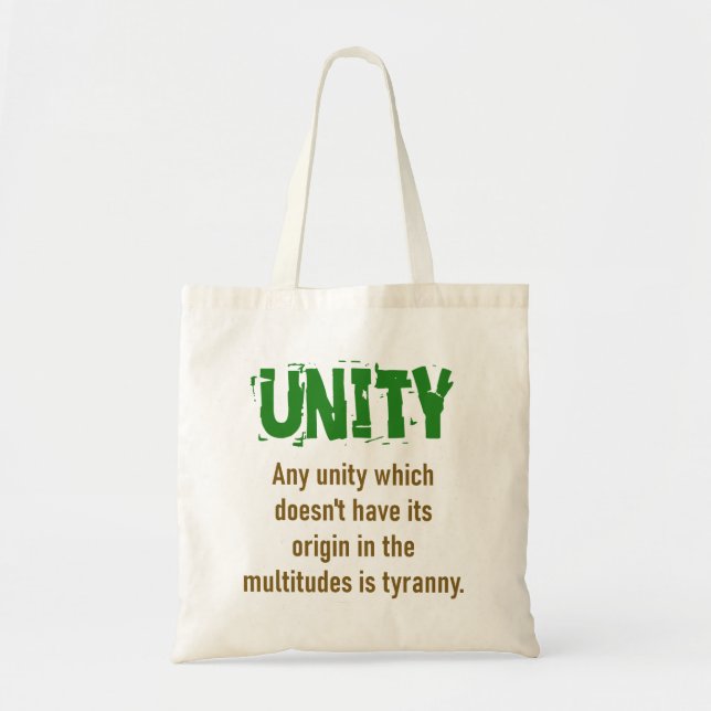 Any Unity Which Doesn't Have Its Origin - Unity Qu Tote Bag (Front)