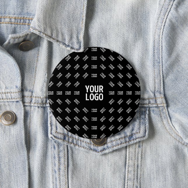 Any Uploaded Image Design or Logo | Unique Patten 10 Cm Round Badge (In Situ)