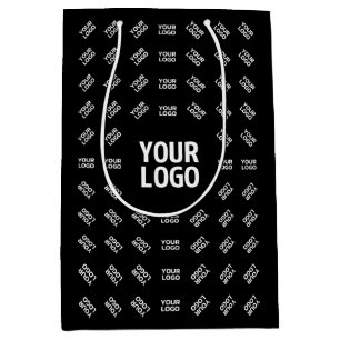 Any Uploaded Image Design or Logo Unique Patten Medium Gift Bag