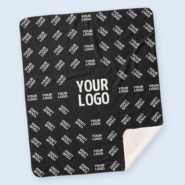 Any Uploaded Image Design or Logo | Unique Patten Sherpa Blanket (Creator Uploaded)