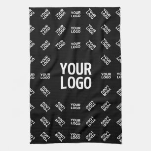 Any Uploaded Image Design or Logo   Unique Patten Tea Towel