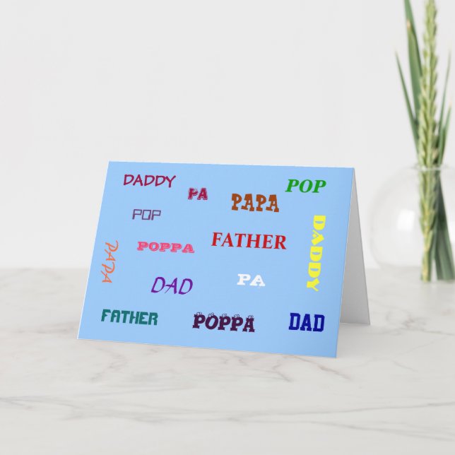 Any Way You Say It Father's Day Card (Front)