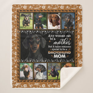 Any Woman Can Be A Dachshund Mum Dog Love Blanket