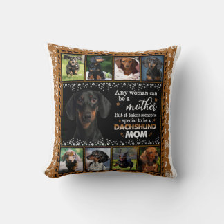 Any Woman Can Be A Dachshund Mum Dog Love Blanket Cushion