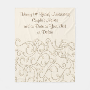 ANY YEAR Anniversary Gifts Anniversary Blanket