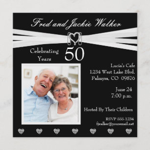 Any Year Anniversary Party Photo  Invitations