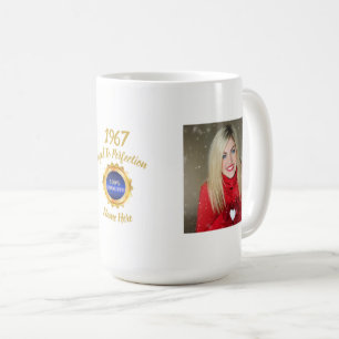 ANY Year Born PHOTO AWARD Him or Her Personalised Coffee Mug